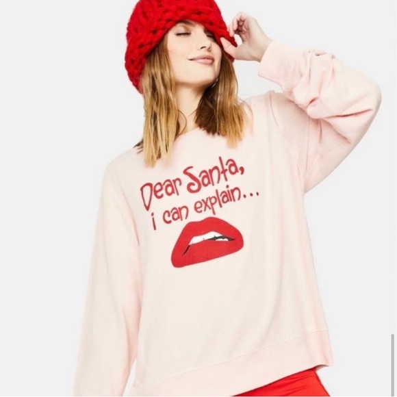 Wildfox Dear Santa I Can Explain Sweatshirt - Picture 6 of 9